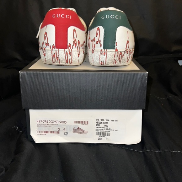 Authentic RARE limited edition Gucci web ghost ace sneakers - Picture 5 of 9